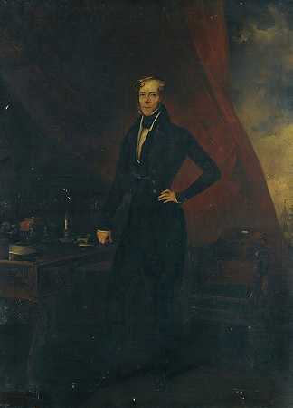 “第四代克拉伦登伯爵乔治·威廉·弗雷德里克·维利尔斯肖像（1800-1870），费德里科·德·马德拉佐·昆茨