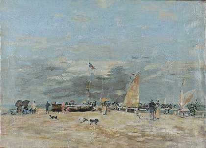 《风景》作者：Eugène Boudin