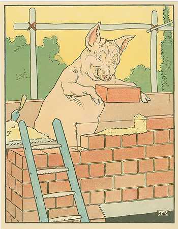 莱昂纳德·莱斯利·布鲁克（Leonard Leslie Brooke）为猪建造了他的砖房