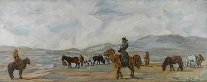 亚历山大·叶夫根尼耶维奇·雅科夫列夫的《蒙古骑兵》