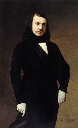 “奥古斯特·德沙蒂隆的诗人、小说家和评论家塞奥菲勒·高蒂埃肖像（1811-1872）