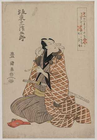 《身穿旅行长袍的Bando Mitsugoro IV》