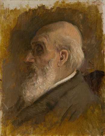 Ladislav Mednyánszky的《画家与平斯·内兹的父亲简介》