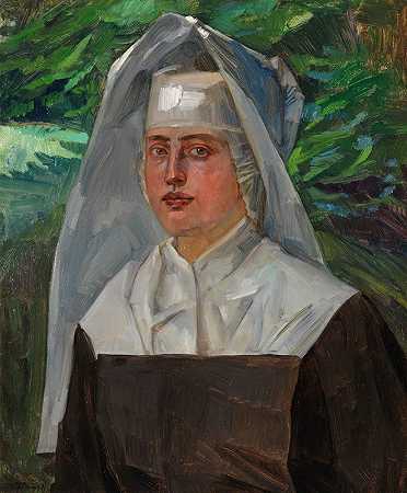 《费迪南德修女》作者：Wilhelm Trübner