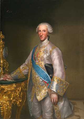 路易斯·海梅·安东尼奥·德·波旁和法内西奥先生，西班牙公主（1727-1785年），安东·拉斐尔·蒙斯著