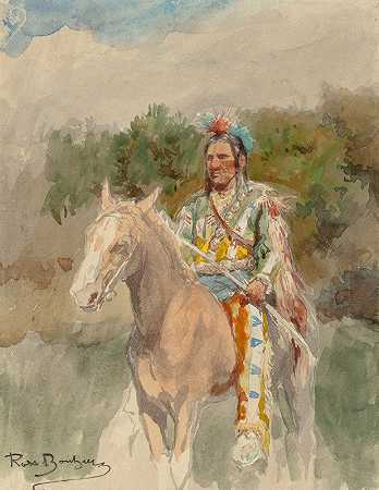 “骑在马背上的印第安人