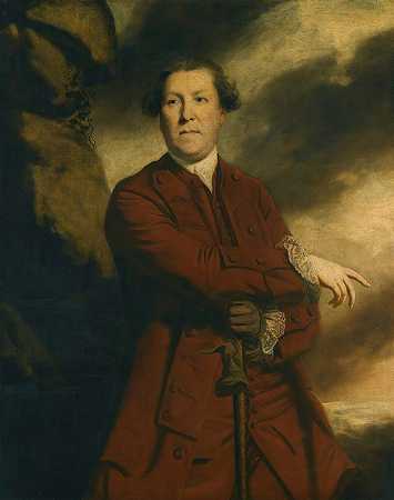 “罗伯特·霍尔丹船长肖像，格伦伊格尔斯（1705-1767），约书亚·雷诺兹爵士