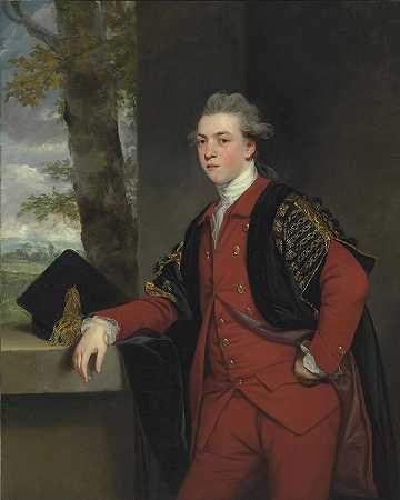 约书亚·雷诺兹爵士的《弗朗西斯·巴塞特肖像，后来的第一代邓斯坦维尔男爵和巴塞特（1757-1835）》