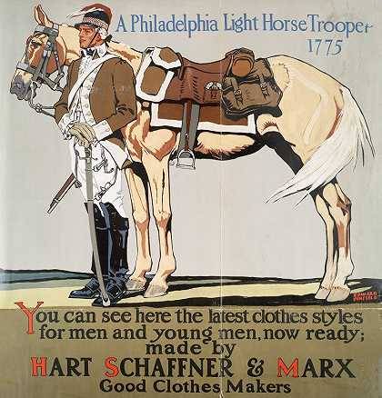 《费城轻骑兵》，1775年，爱德华·彭菲尔德著