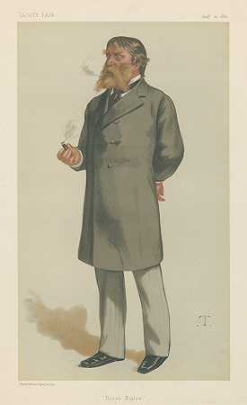 “名利场文学”Hosea Beglow“，詹姆斯·罗素·洛威尔，1880年8月21日，作者Théobald Chartran