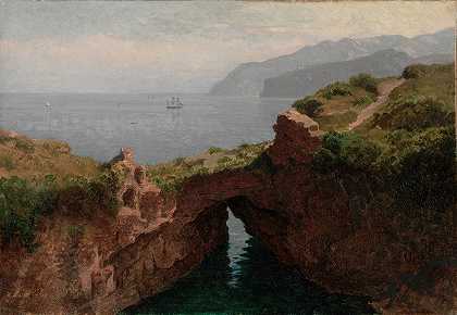 威廉·斯坦利·哈塞尔廷的《自然拱门，卡普里》
