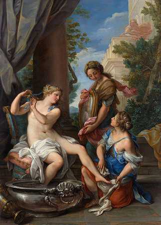 朱塞佩·巴托洛梅奥·奇亚里的《巴斯谢巴在她的浴场》