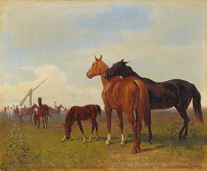 埃米尔·沃尔克斯的《普什塔上的马》