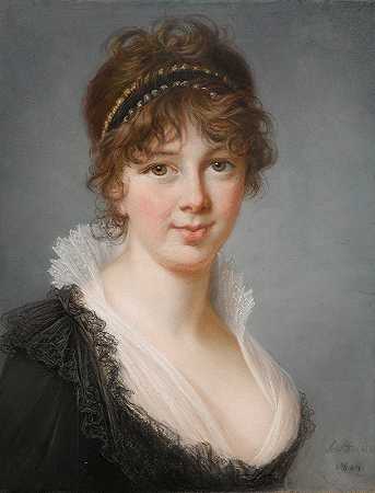 “斯宾塞·珀西瓦尔夫人的肖像，伊丽莎白·路易丝·维格·勒布朗出生的简·威尔逊