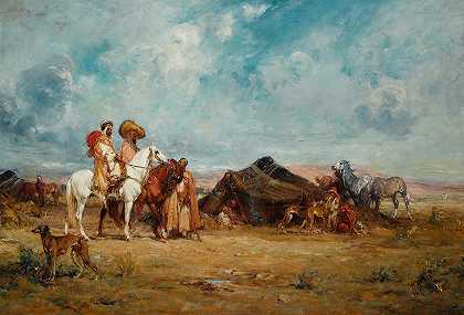 亨利·埃米利安·卢梭的《沙漠包围》