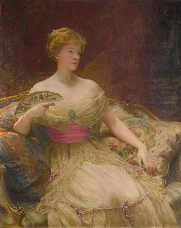托马斯·弗朗西斯·迪克西的《奥斯汀·麦肯齐夫人肖像》