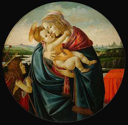 桑德罗·波提切利（Sandro Botticelli）的《圣母与孩子与施洗者圣约翰》