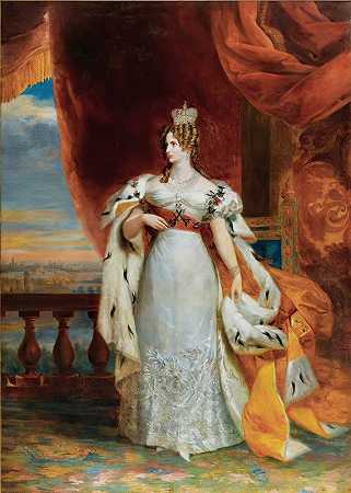 乔治·道夫工作室的《亚历山德拉·费多罗夫娜皇后肖像》