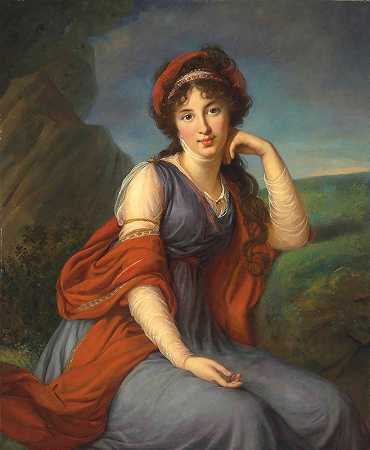 “玛丽亚·格里戈里耶夫娜·维亚泽姆斯卡娅，戈利什娜公主（1772-1865），伊丽莎白·路易丝·维格·勒布伦