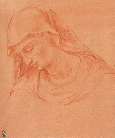 Girolamo Macchietti的《哀悼妇女的头像》