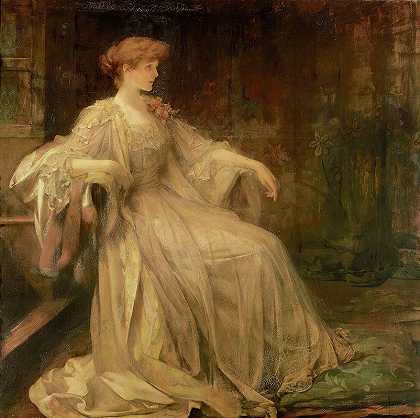 詹姆斯·杰布萨·香农（James Jebusa Shannon）的《维奥莱特肖像，格兰比侯爵夫人》