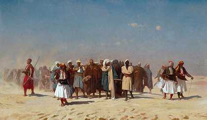 《埃及新兵穿越沙漠》作者：让·莱昂·杰罗姆