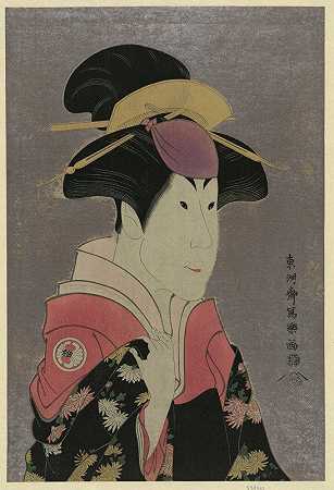Tōshūsai Sharaku的《Segawa tomisabur 333》（饰演亚多里吉，奥吉希·库兰多的妻子）