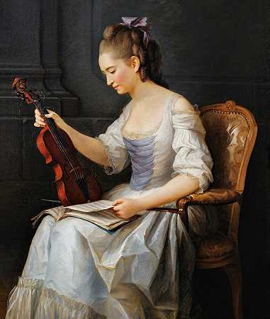 “肖像小提琴家安妮·瓦拉耶·科斯特