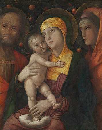 安德烈亚·曼特格纳（Andrea Mantegna）的《圣玛丽·马格达伦的神圣家庭》（The Holy Family with Saint Mary Magdalen）