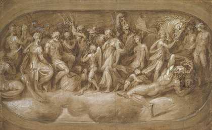 安德烈亚·斯齐亚沃内的《丘比特向众神呈献普赛克》