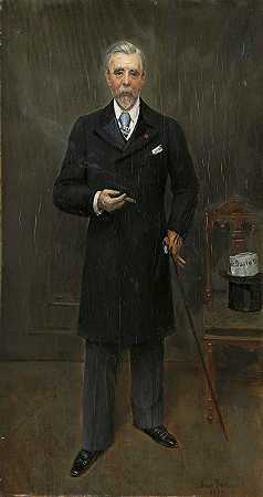 让·贝罗的《坎贝尔·克拉克爵士肖像》