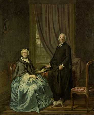 亨德里克·波多芬《阿姆斯特丹抗议大臣彼得鲁斯·布利克与妻子科妮莉亚·德罗斯特的肖像》