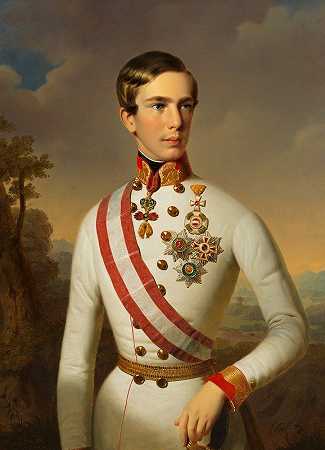 “皇帝弗朗茨·约瑟夫一世（Franz Joseph I.）穿着长老弗朗茨·罗斯（Franz-Russ The Elder）的加拉·费尔德马夏尔制服
