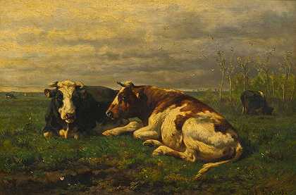 约翰内斯·休伯图斯·莱昂纳多斯·德·哈斯的《荷兰的田野》