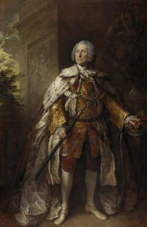 约翰·坎贝尔，第四任阿盖尔公爵，约1693-1770年。托马斯·盖恩斯伯勒的《士兵》