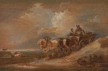 菲利普·雅克·德·卢瑟堡的《马与牛车的风景》
