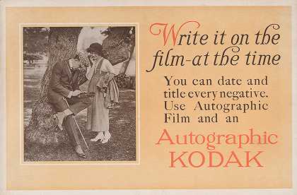 “柯达的亲笔签名-写在胶片上-当时。”