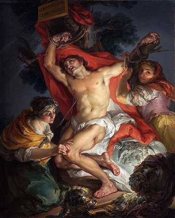 “圣塞巴斯蒂安由圣艾琳招标，由Vicente López Portaña