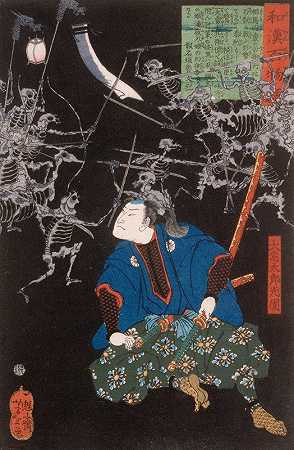 “Ōya TarōMitsukune观看骷髅”