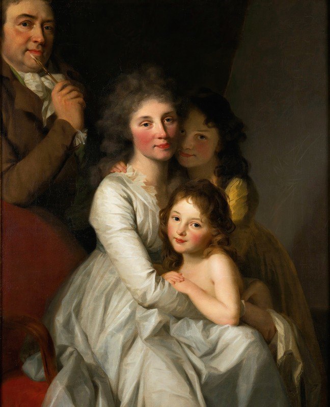 约翰·弗里德里希·奥古斯特·蒂施贝因的《艺术家及其家人的肖像》