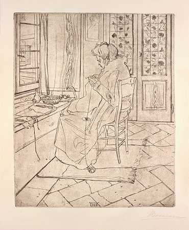 翁贝托·博乔尼的《艺术家的母亲》