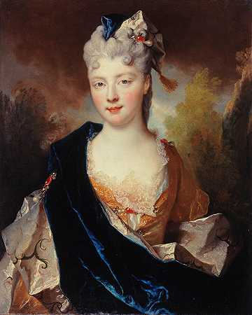 “尼古拉斯·德拉吉利埃（Nicolas de Largillière）对波弗特公爵夫人的肖像画