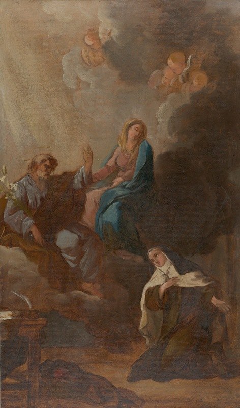 弗朗索瓦·纪尧姆·梅纳戈特的《圣母将阿维拉的圣特蕾莎置于圣约瑟夫的保护之下》