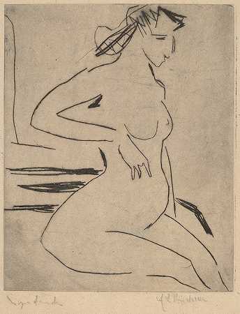 恩斯特·路德维希·凯尔希纳的《裸体女性》