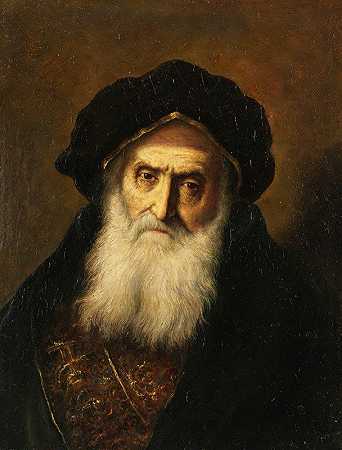 克里斯蒂安·威廉·恩斯特·迪特里希的《老犹太人的肖像》