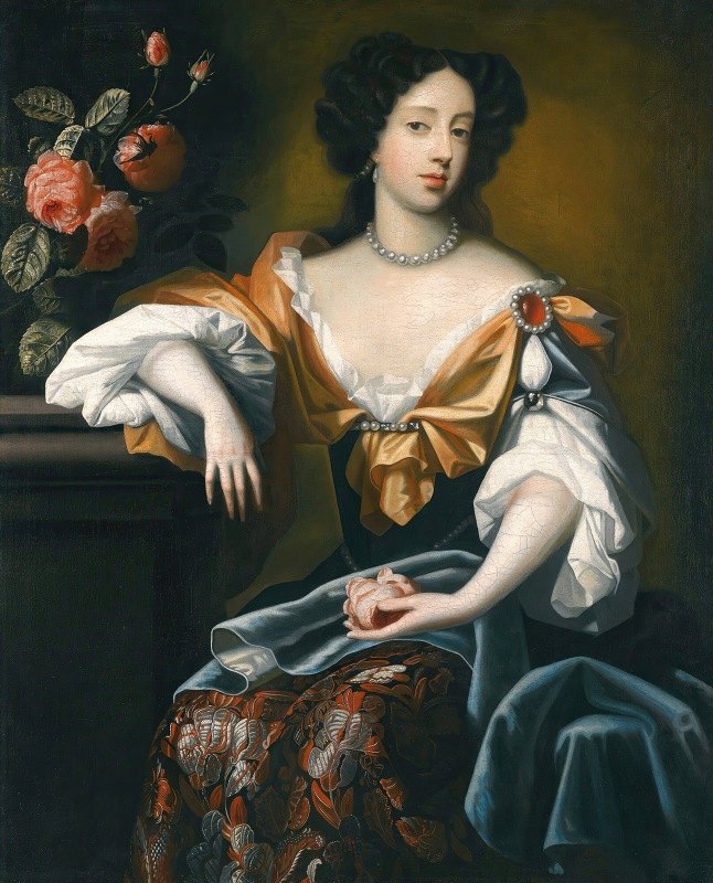 西蒙·维勒斯特的《摩德纳玛丽肖像》（1658-1718）