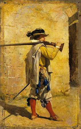 欧内斯特·梅索尼尔的《哨兵：路易十三的时代》