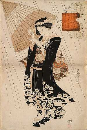 《雨中的女诗人小野野小町》，作者：宇川丰隆一世