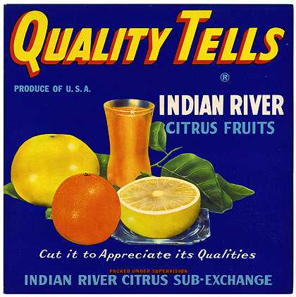 “质量告诉柑橘标签”