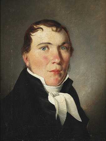 克里斯托弗·威廉·埃克斯伯格的商人伊普森肖像